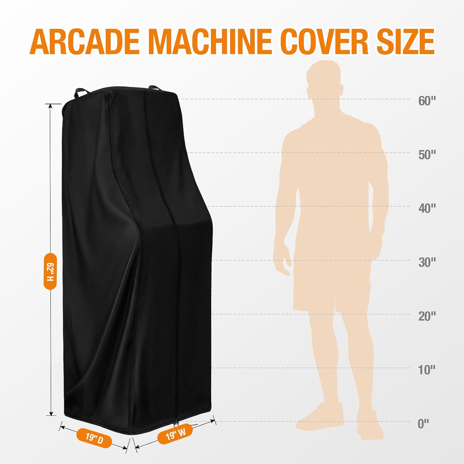 Arcade Machine Cover, Heavy-Duty Waterproof Protection for Pinball & Arcade Cabinets, Fits